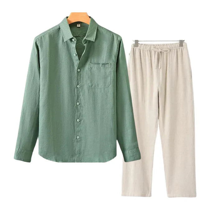 LINEN SHIRT + PANTS SET