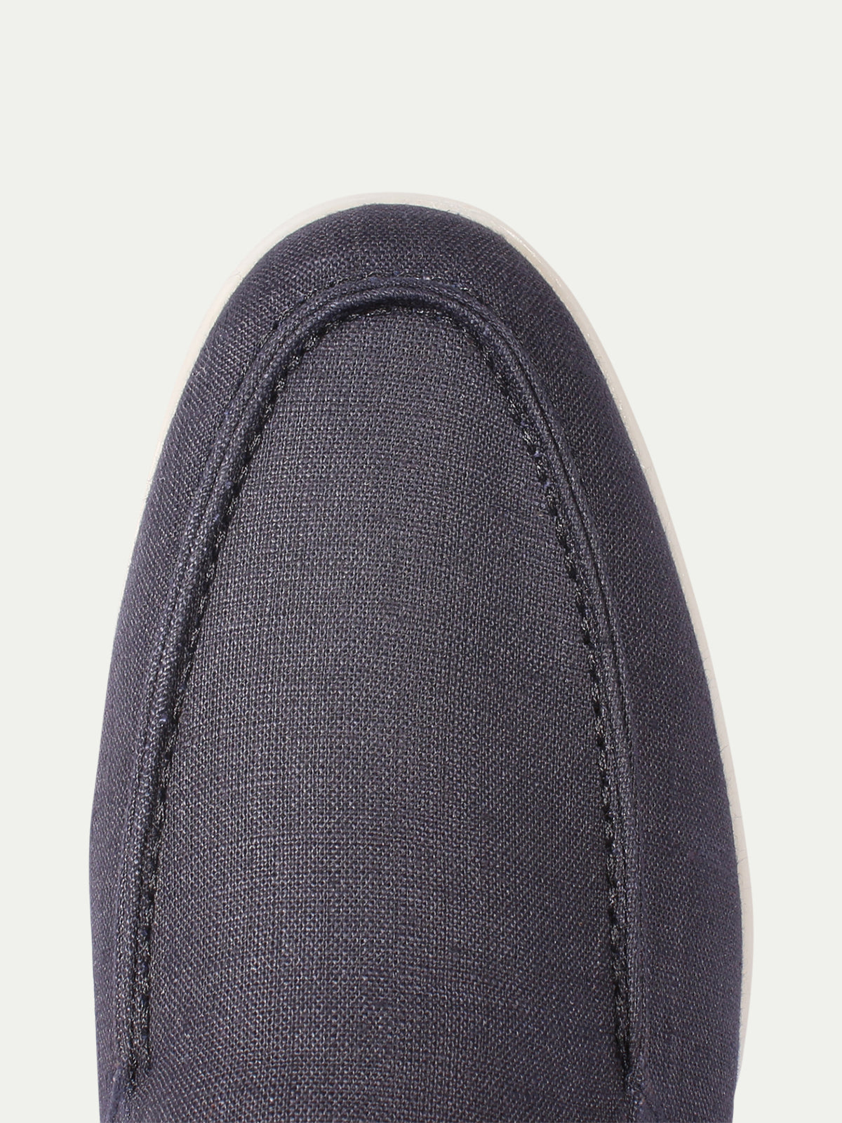 "Navy" - Linen Yacht Loafers