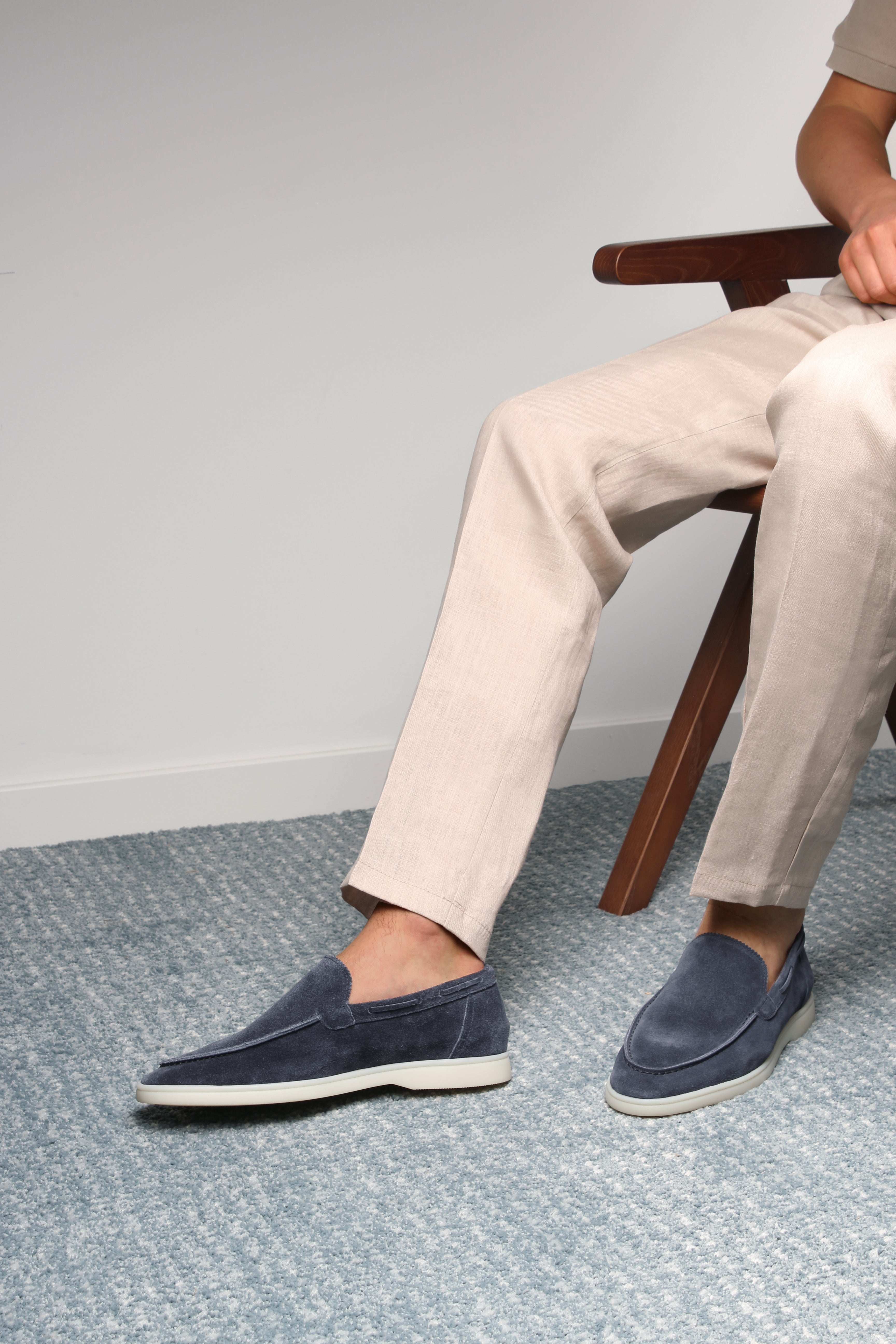 "Steel Blue" - Yacht Loafers
