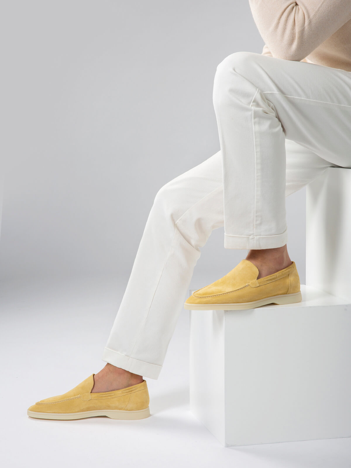 "Light Yellow" - Yacht Loafers