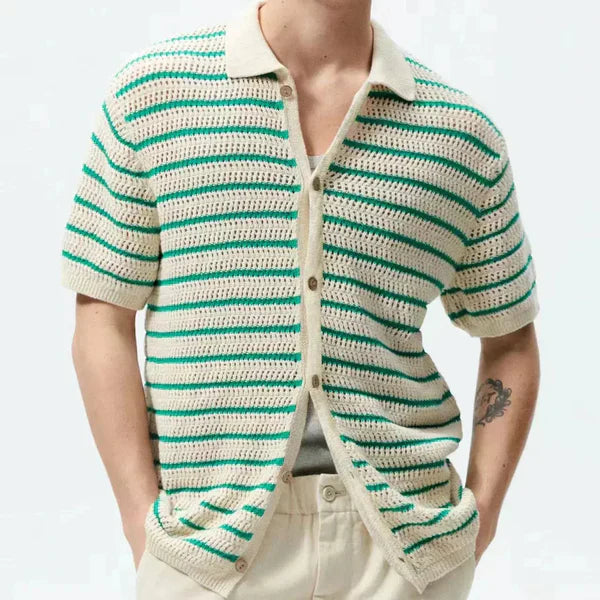 "MARBELLA" - KNITTED BUTTON SHIRT