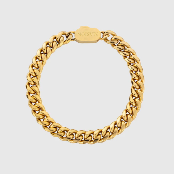 CUBAN 8MM BRACELET GOLD Masi n Premium Jewelry