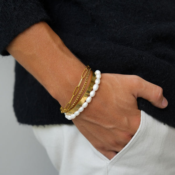 ブレスレット Monday Edition _ MJxME Everyday Pearl Bracelet - 2mm PEARL BRACELETS - MONDAY EDITION