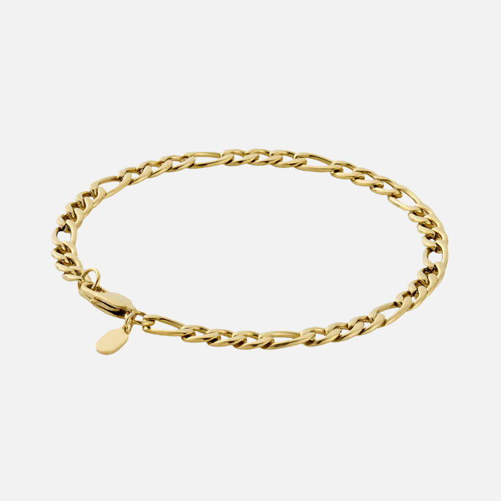 "FIGARO" 5MM BRACELET - GOLD