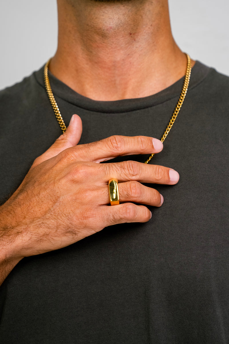 "GOLDEN ARROW" SIGNET RING - GOLD