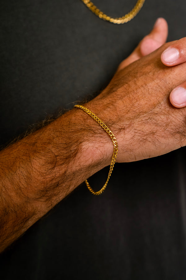 CUBAN 5MM BRACELET - GOLD