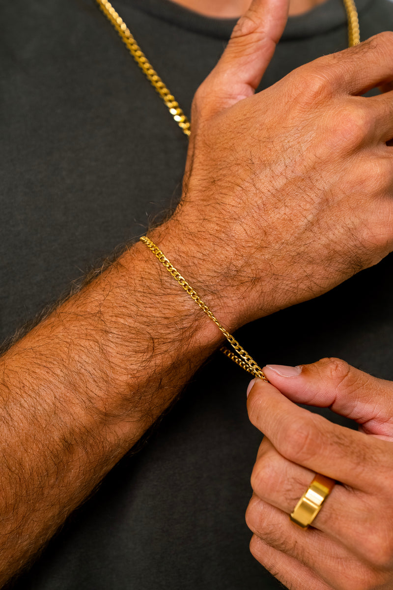 CUBAN 5MM BRACELET - GOLD