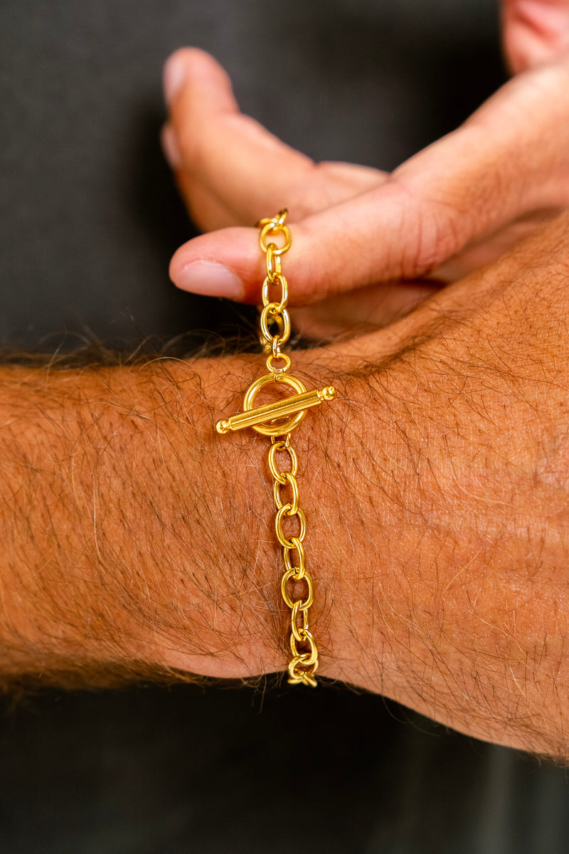 "MILAN" Toggle Bracelet - Gold