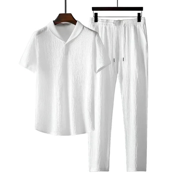 "COTTON" - POLO & PANTALON SUIT