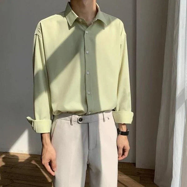 "PALMS SPRINGS" LIGHT GREEN SHIRT