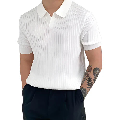 "FLORENCE" - RIBBED COTTON POLO