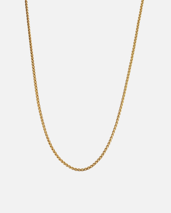 3MM WHEAT CHAIN - GOLD