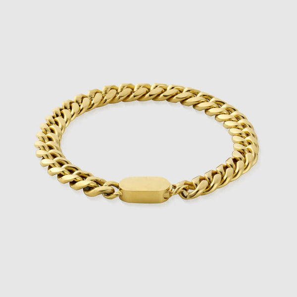 "CUBAN" 8MM BRACELET - GOLD