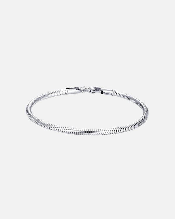 "SNAKE" CHAIN BRACELET - WHITE GOLD