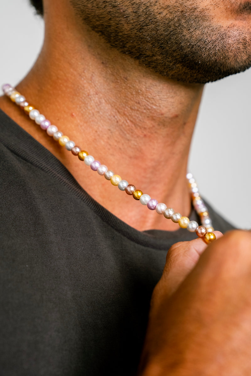 "MULTI" 6MM PEARL CHAIN