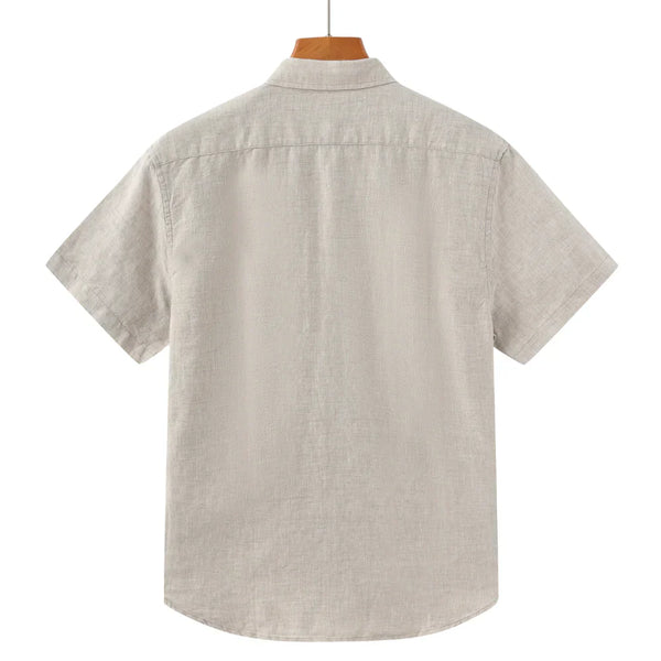 "CAPE TOWN" - LINEN SHIRT SHORTSLEEVE