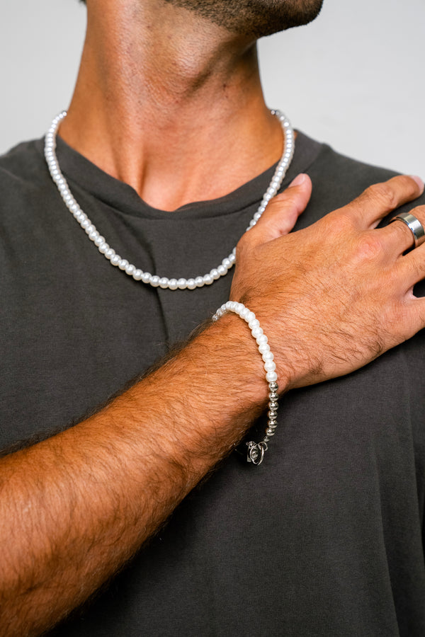 "NUCA" CHAIN & BRACELET BUNDLE - WHITE GOLD