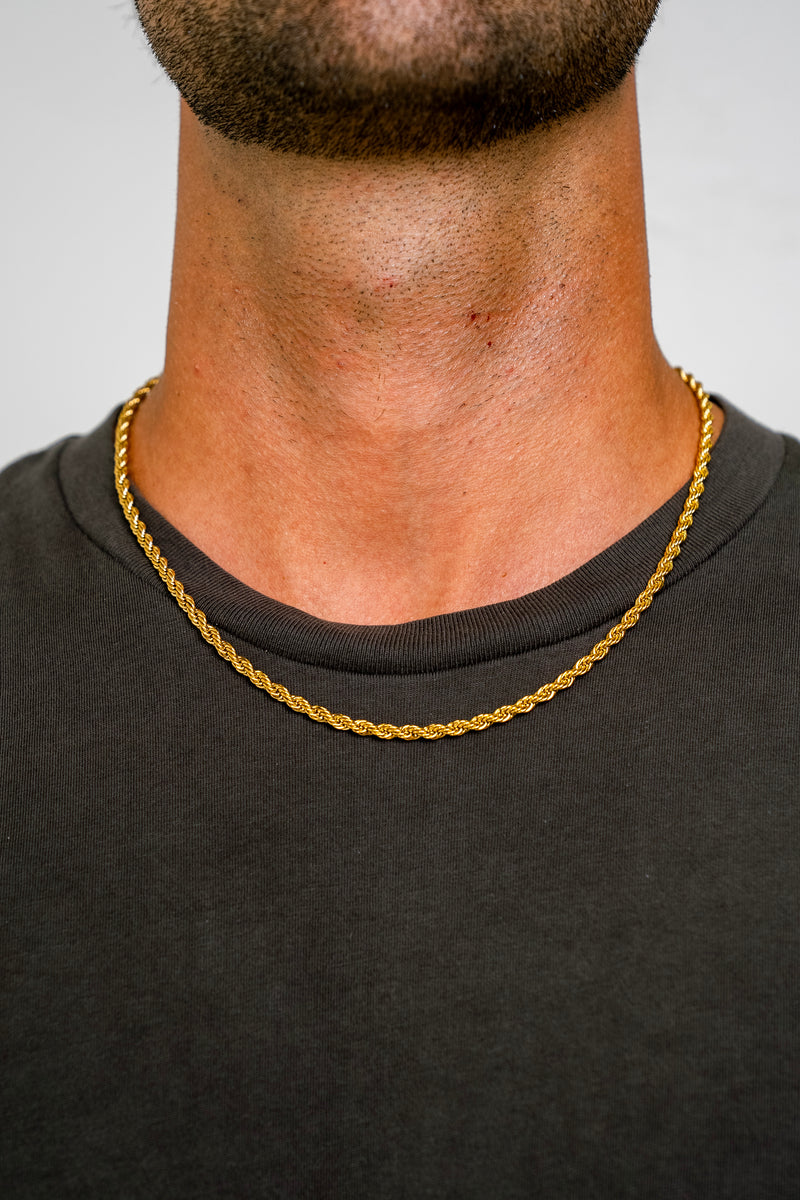 ROPE 3MM CHAIN - GOLD