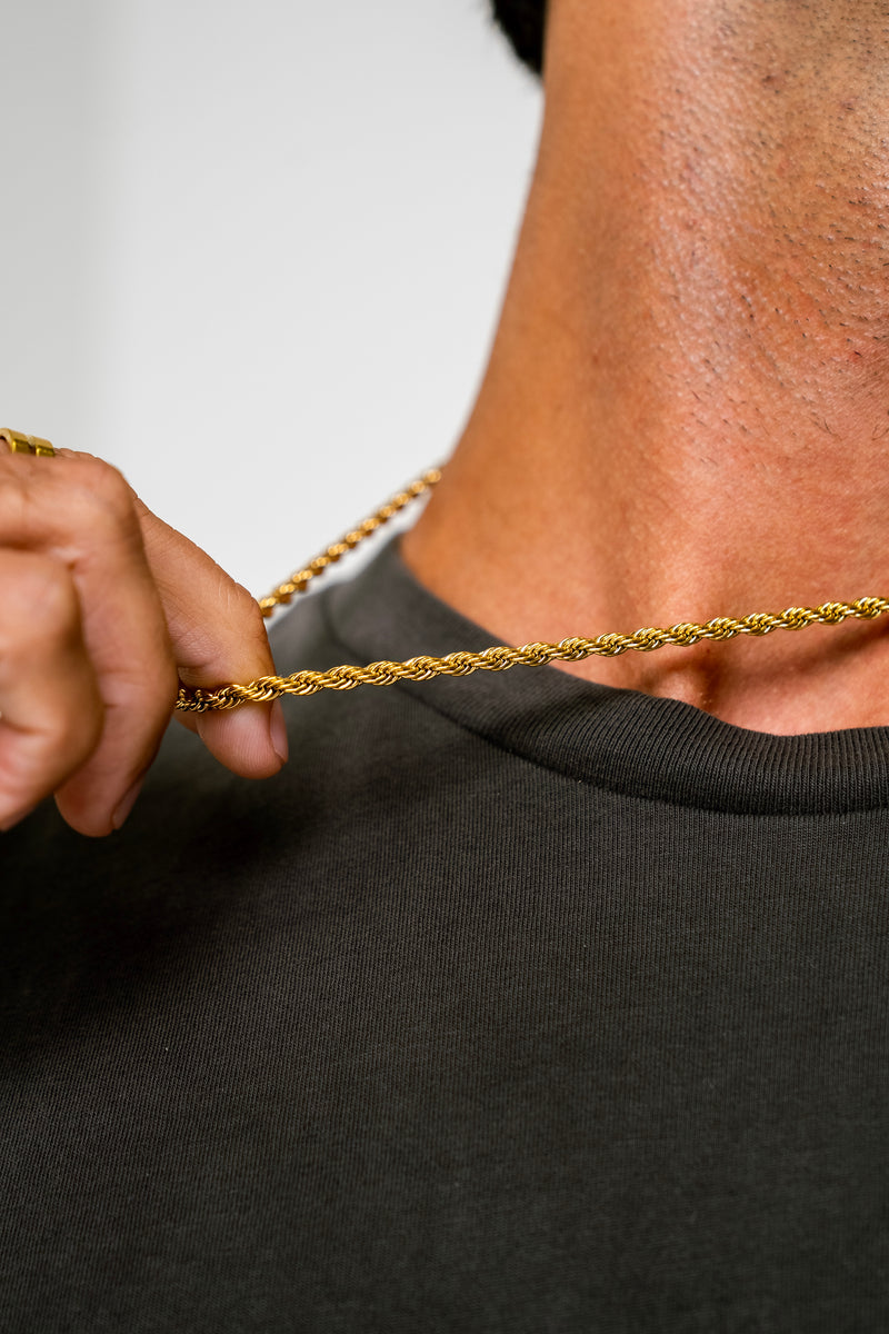 ROPE 3MM CHAIN - GOLD