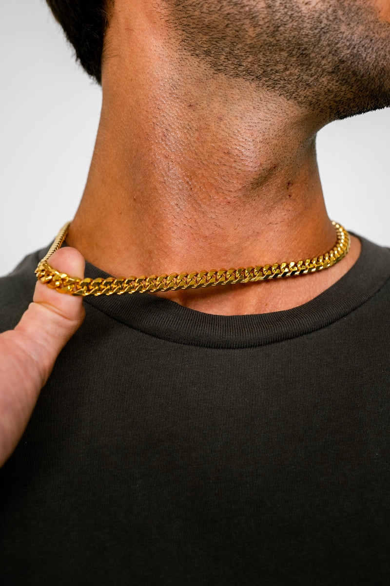 CUBAN 8MM CHAIN - GOLD