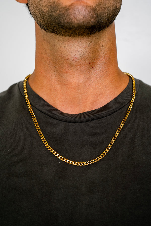 CUBAN 5MM CHAIN - GOLD