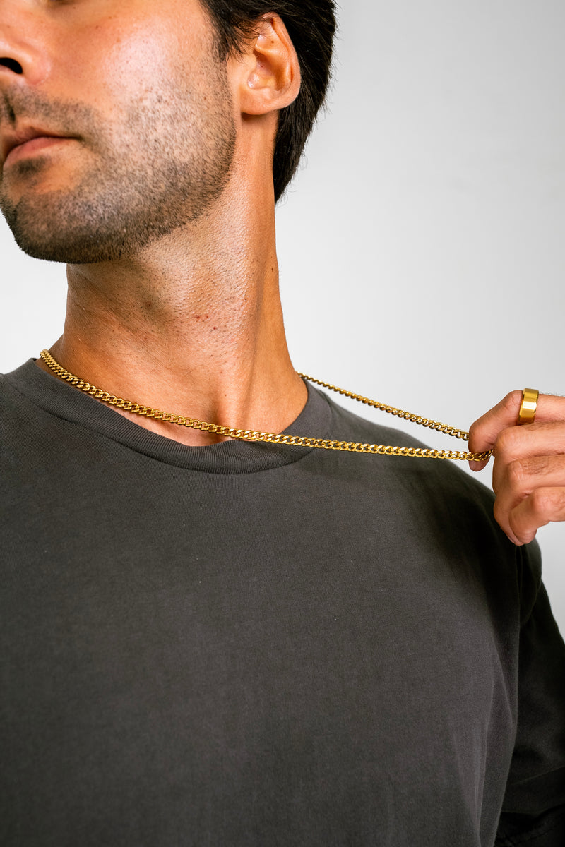 CUBAN 5MM CHAIN - GOLD