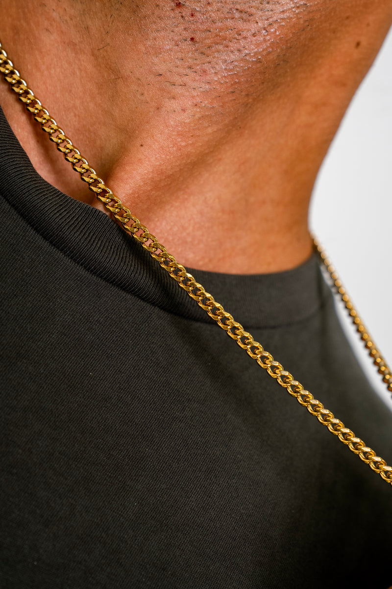 CUBAN 5MM CHAIN - GOLD