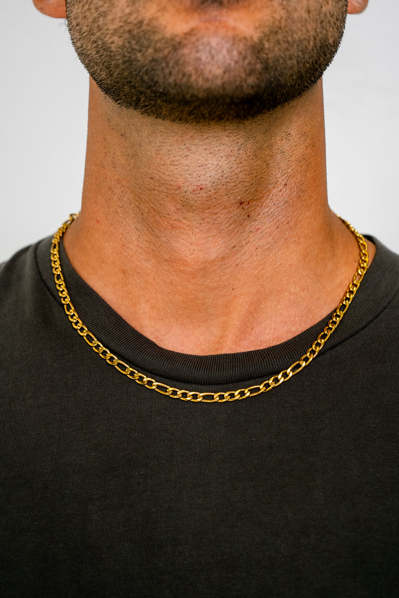 5MM FIGARO CHAIN - GOLD