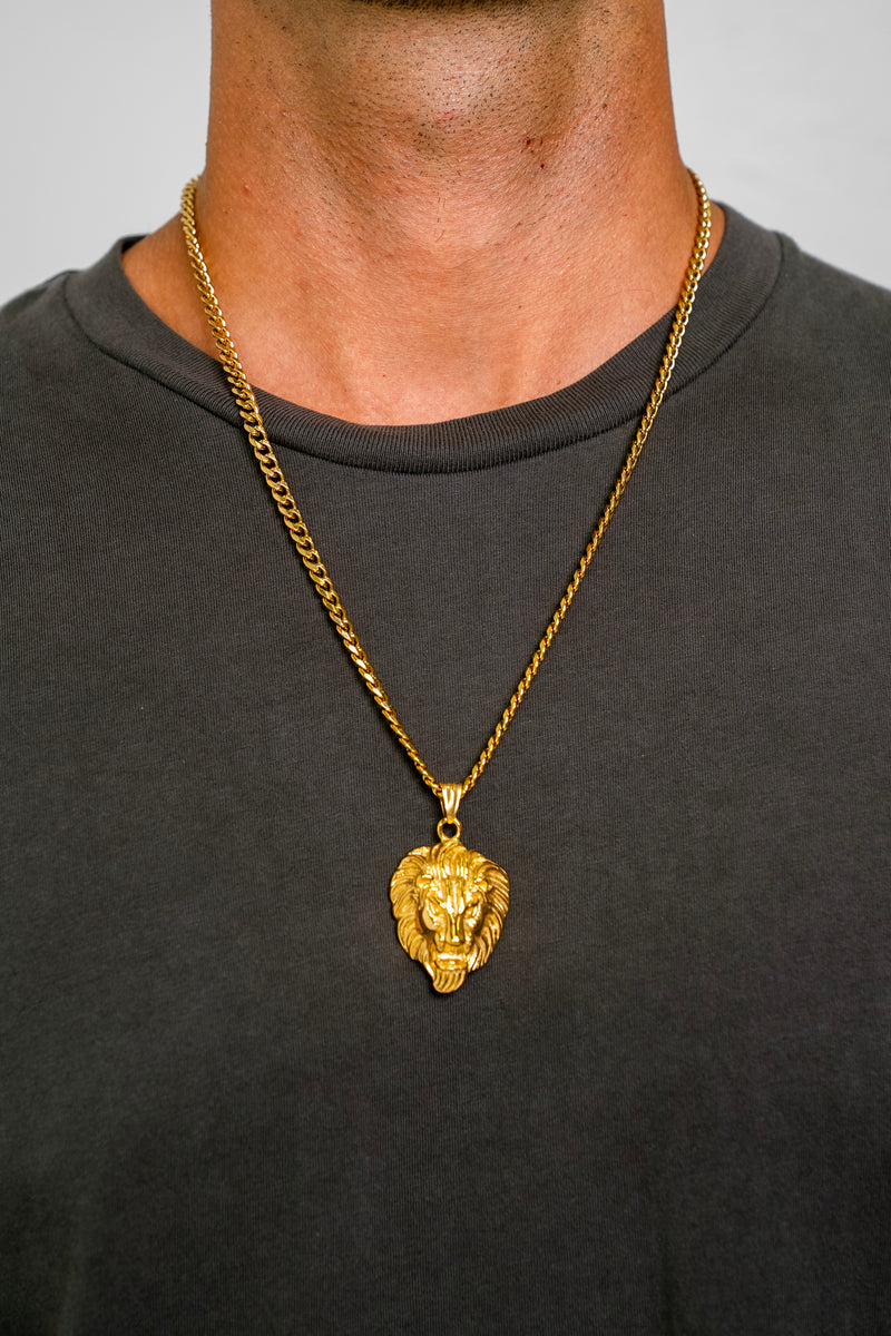 "LION" PENDANT - GOLD