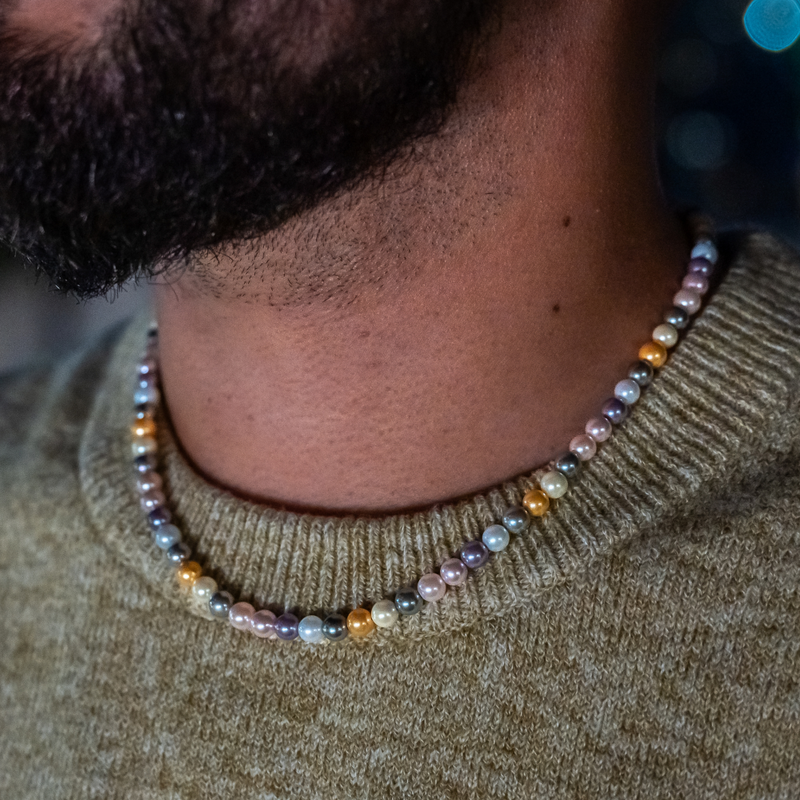 "MULTI" 6MM PEARL CHAIN