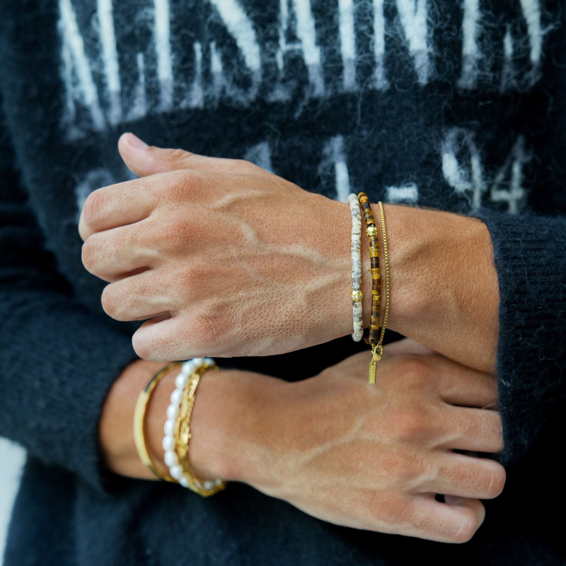 "BOX" CHAIN BRACELET - Gold