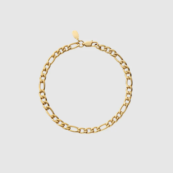 "FIGARO" 5MM BRACELET - GOLD