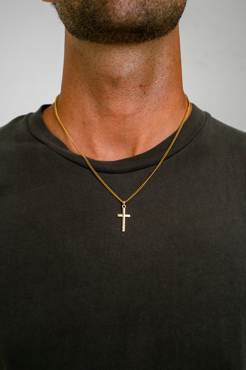 "CROSS" PENDANT - GOLD