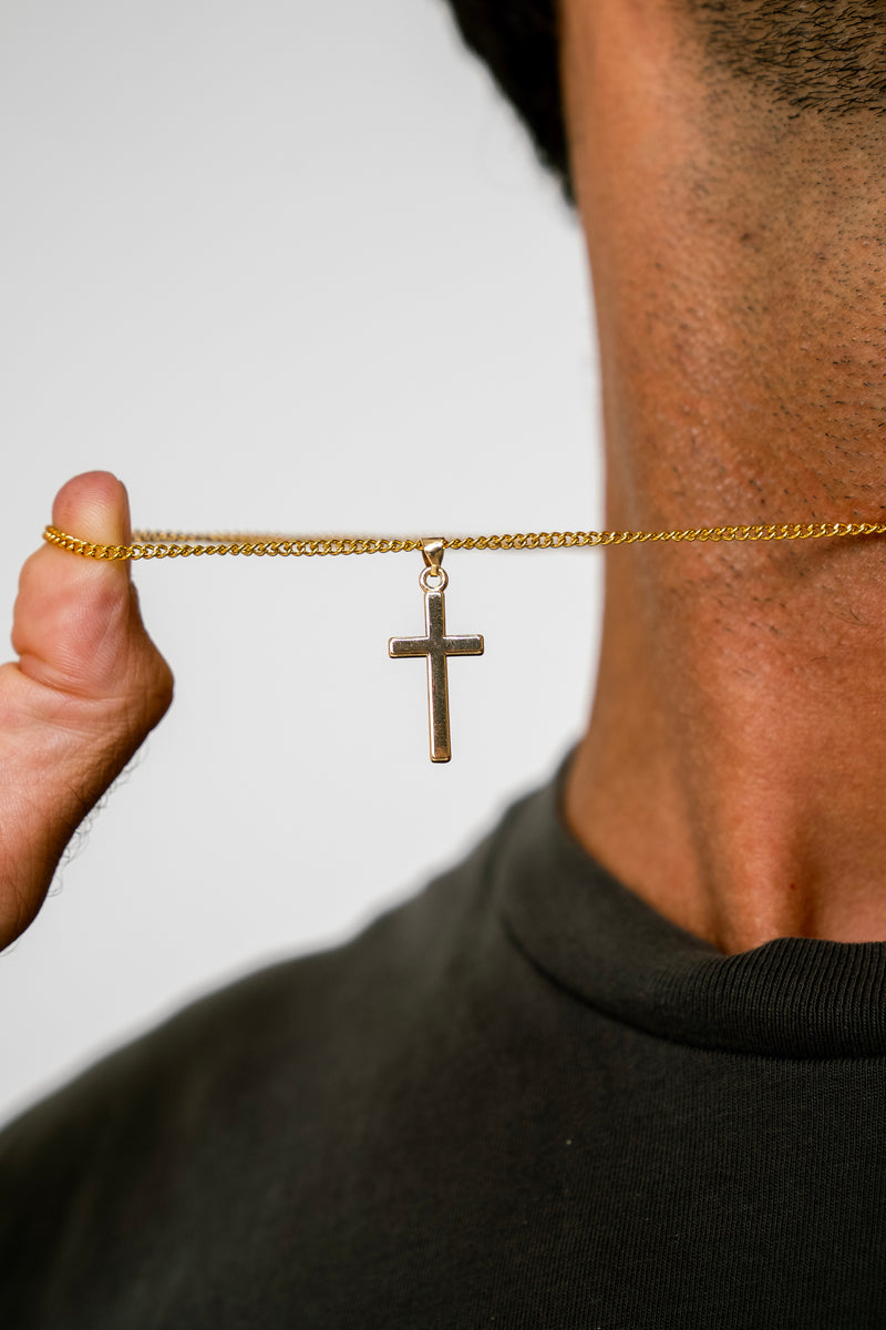 "CROSS" PENDANT - GOLD