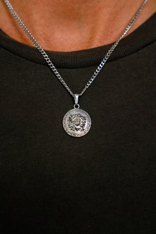 "MEDUSA" PENDANT - WHITE GOLD