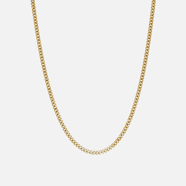 3MM CUBAN CHAIN - GOLD