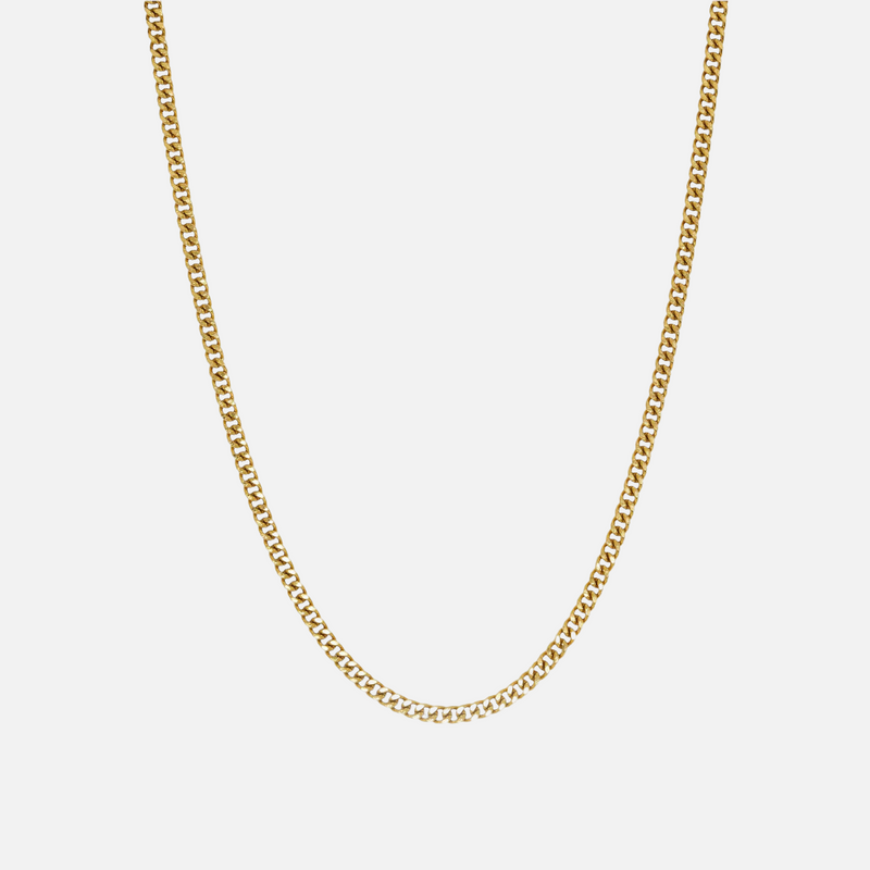 3MM CUBAN CHAIN - GOLD