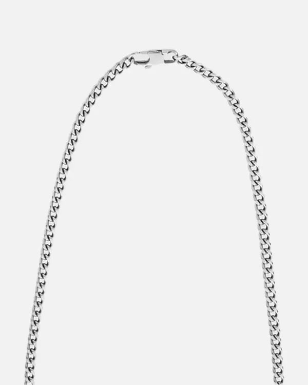 CUBAN 5MM CHAIN - WHITE GOLD