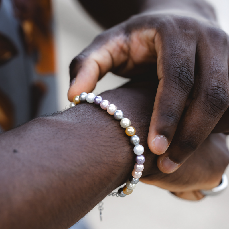 "MULTI" 6MM PEARL BRACELET