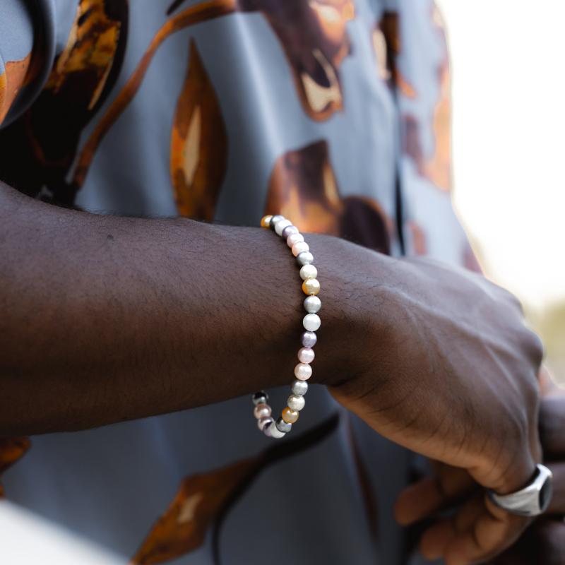 "MULTI" 6MM PEARL BRACELET