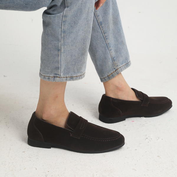 "OLD MONEY" - SUEDE STRAP LOAFERS