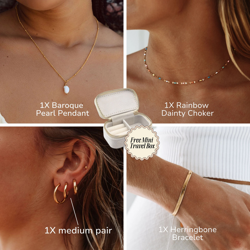 a series of photos showing different types of jewelry