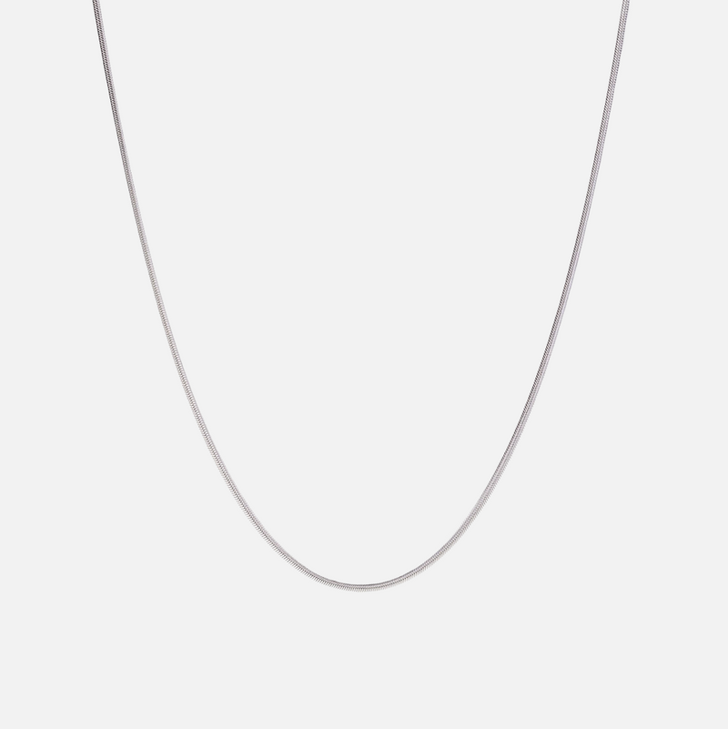 5MM SNAKE CHAIN - WHITE GOLD