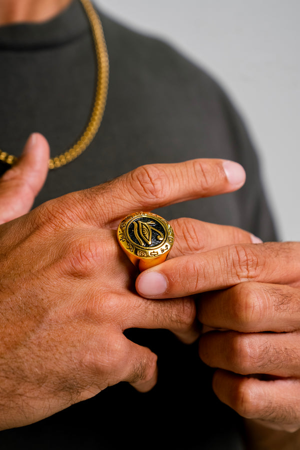 "HORUS" RING - GOLD