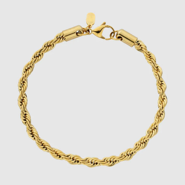 "ROPE" 5MM BRACELET - GOLD