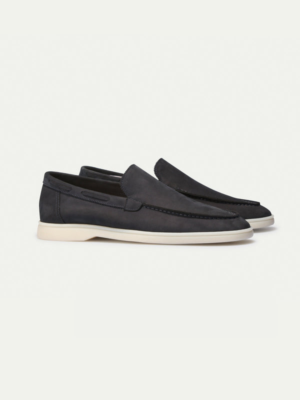 "Navy Nubuck" - Yacht Loafers