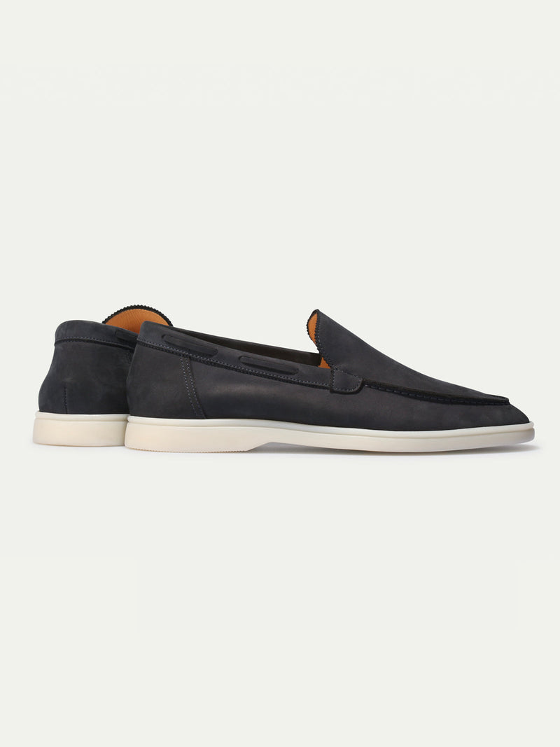 "Navy Nubuck" - Yacht Loafers