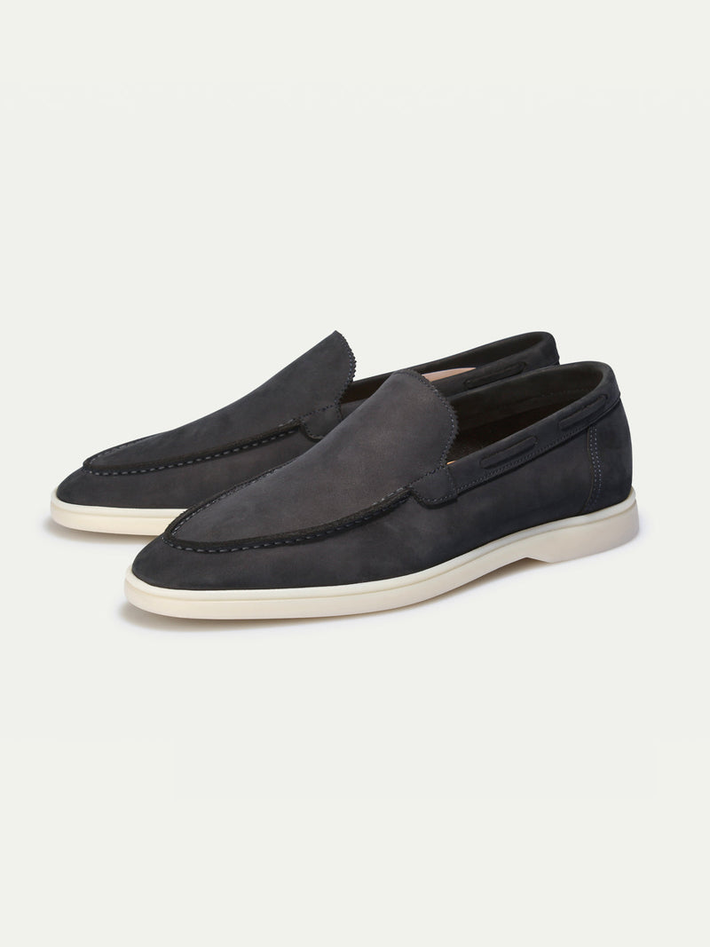 "Navy Nubuck" - Yacht Loafers