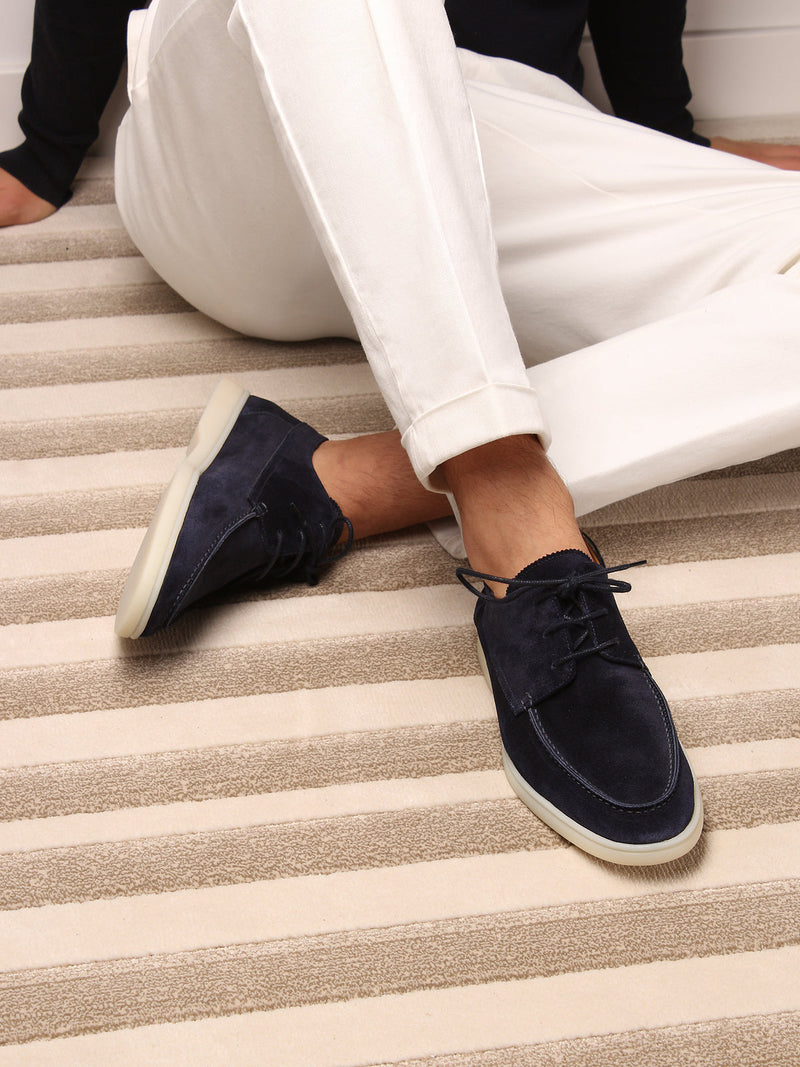 "Navy Boat" Loafers