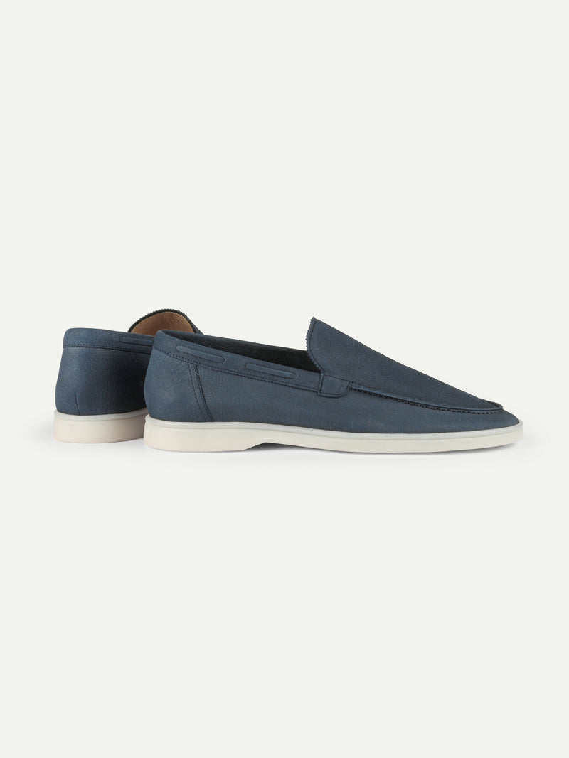 "Steel Blue Nubuck" - Yacht Loafers